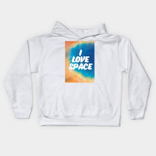 I Love Space Kids Hoodie